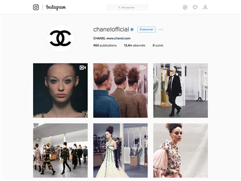 chanel instagram page.